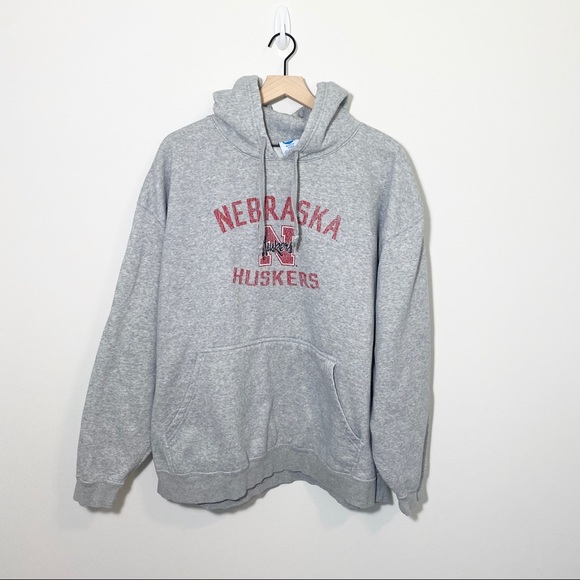 Nebraska Huskers Pullover Gray Hoodie XXL - Picture 1 of 8